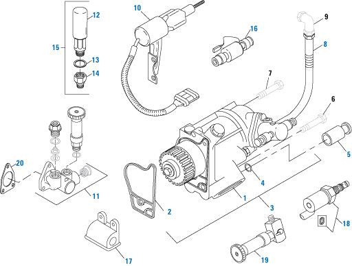 PAI Industries - International Engine
High Pressure Pump - DT-466E / DT-530E (2000-2003) | woodlineparts.com