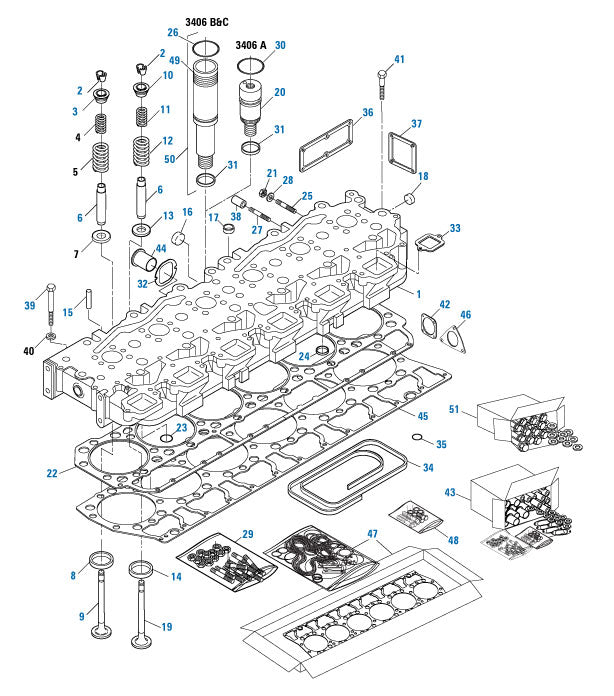 PAI Industries - Caterpillar Engine
Cylinder Head - 3400 Series | woodlineparts.com