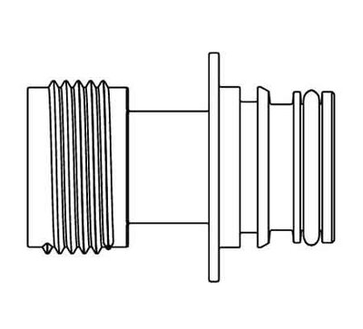 JABSCO® 1877K-3311S GARDEN HOSE THREAD FITTING (3/4") (STRAIGHT)