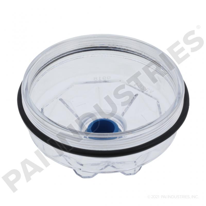 PAI THC-9918 MACK 78433404975 HUBCAP (6.50" OD) (6-1/4"-8 THREAD) (CLEAR)