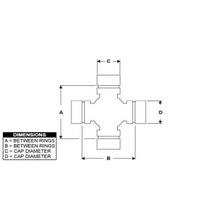 Load image into Gallery viewer, PAI AUJ-5922 MACK 2104-5103X STEERING UNIVERSAL JOINT (MADE IN USA)