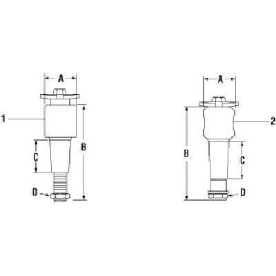 PAI 750077 HENDRICKSON 64400-004L TORQUE ROD TAPERED STUD BUSHING (MADE IN USA)