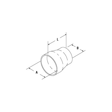 PAI ECH-8322 MACK 744GB360 COOLER HOSE (1-7/8" X 1-1/2" X 4.00") (25101612)