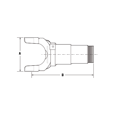 PAI 960187 DANA 6-3-3441KX SLIP YOKE (BP) (1710) (6-3-3441KX, 17N33441KX)