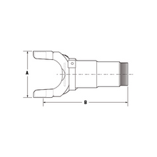 Load image into Gallery viewer, PAI 960187 DANA 6-3-3441KX SLIP YOKE (BP) (1710) (6-3-3441KX, 17N33441KX)