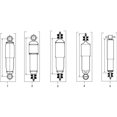 PAI 755157 HENDRICKSON S-25512 SHOCK ABSORBER (MADE IN USA)