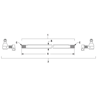 PAI ATR-9866 MACK 7QH338P2 CROSS TUBE ASSEMBLY