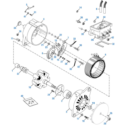 PAI MDT-4354 MACK LNV-79027 DIODE (TRIO ALTERNATOR) (5034-79027, 9193)