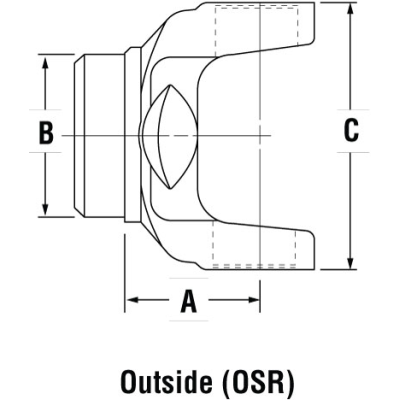 PAI JTY-8243 MACK 6.5-28-117 TUBE YOKE (1810) (38MU3272, 2104-6528117)