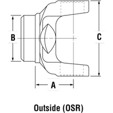 Cargar imagen en el visor de la galería, PAI JTY-8243 MACK 6.5-28-117 TUBE YOKE (1810) (38MU3272, 2104-6528117)