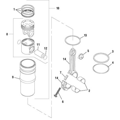 PAI ESL-8288 MACK 509GC463 CYLINDER SLEEVE (E7 / E-TECH / ASET ...