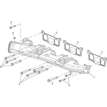 Cargar imagen en el visor de la galería, PACK OF 3 PAI 631291 DETROIT DIESEL 23531110 INTAKE MANIFOLD GASKET (SERIES 60)