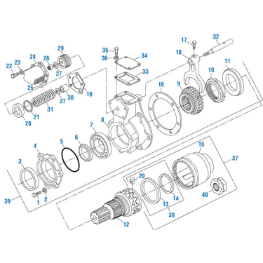 PAI BPD-2165 MACK POWER DIVIDER KIT (CRDPC 92 / 112) (COARSE SPLINE) (USA)