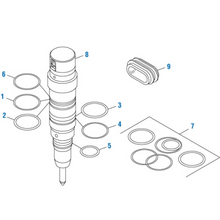 Charger l&#39;image dans la galerie, PAI 321336 CATERPILLAR 2421539 FUEL INJECTOR O-RING KIT (3126B) (USA)