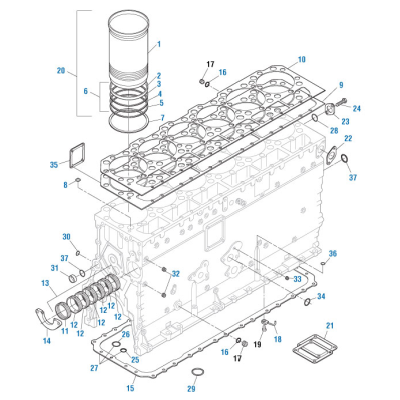 PAI 360465 CATERPILLAR 6I2981 CYLINDER BLOCK SPACER PLATE (3400)