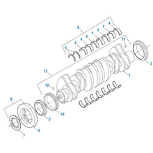 Cargar imagen en el visor de la galería, PAI 370009 CATERPILLAR 1368882, 0R9443 CRANKSHAFT ASSEMBLY (3406E)