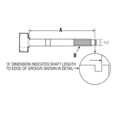 PAI 755290 OEM HENDRICKSON S-24636-1L BRAKE CAMSHAFT (R607325) (USA)