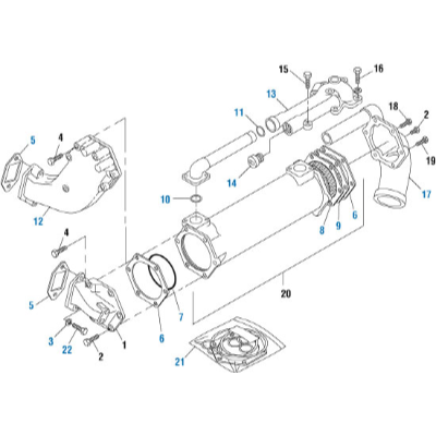 PAI ECA-8605-001 OIL COOLER GASKET KIT FOR MACK E6 / E7 / E-TECH ENGINES (USA)