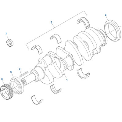 PAI 370001 CATERPILLAR 9N6220 CRANKSHAFT ASSEMBLY (3208) (SPAIN)