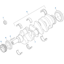 Cargar imagen en el visor de la galería, PAI 370001 CATERPILLAR 9N6220 CRANKSHAFT ASSEMBLY (3208) (SPAIN)