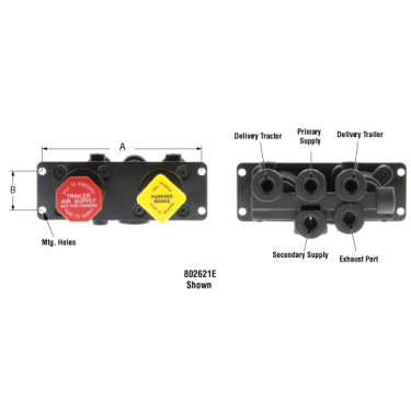 PAI 802539E MACK / VOLVO K021464 MODULE VALVE (MV-3) (85112212)