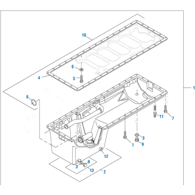 PAI 331150 CATERPILLAR 1 PIECE OIL PAN GASKET KIT (3406 E / C15 / C16 / C18) (USA)