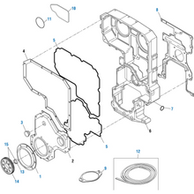 Cargar imagen en el visor de la galería, PACK OF 10 PAI 621252 DETROIT DIESEL 23527273 / CUMMINS 4299124 O-RING (USA)