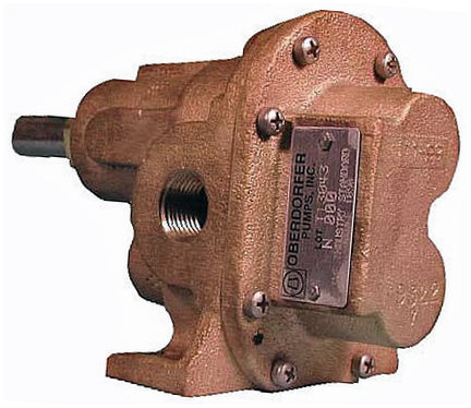 OBERDORFER N3000-S3 BRONZE GEAR PUMP (PEDESTAL MOUNT) (3/8" NPT) (BUNA)